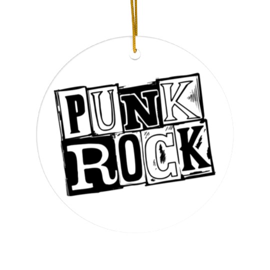 PUNK ROCK Ceramic Ornaments