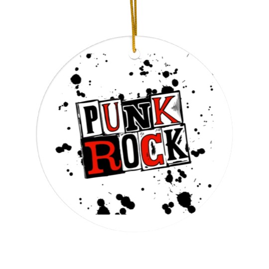 PUNK ROCK Ceramic Ornaments