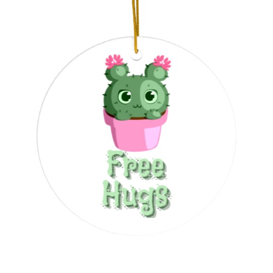 free hugs Cactus Ceramic Ornaments