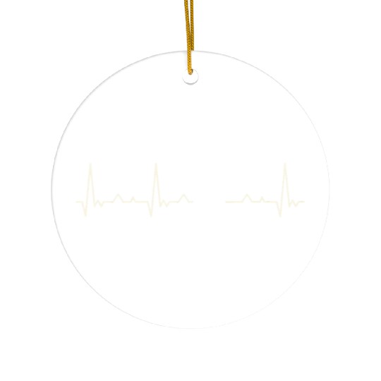 Triceratops Dinosaur Skeleton. Heart. Love. EKG. Ceramic Ornaments