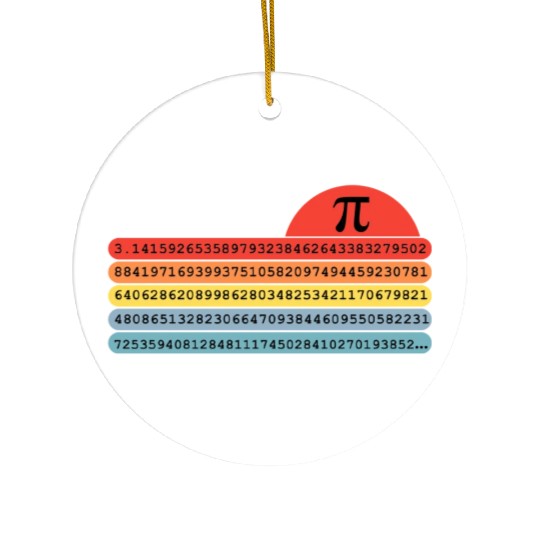 Pi Day Ceramic Ornaments