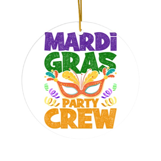 Mardi Gras - Party Crew Ceramic Ornaments