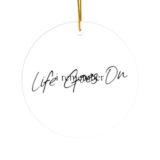 BTS life goes on lets live on i remember Ceramic Ornaments