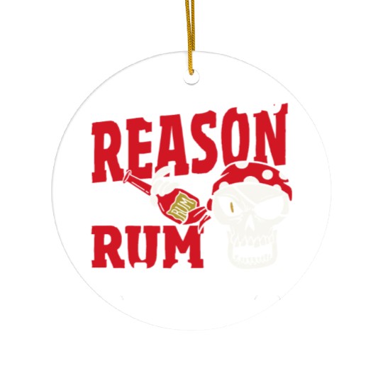 Be The Reason The Rum Is Gone Pirates Drinking Ceramic Ornaments