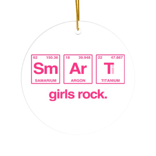 SMART GIRLS ROCK - Elements Periodic Table Ceramic Ornaments