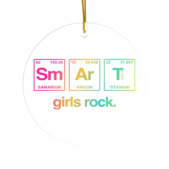 SMART GIRLS ROCK - Elements Periodic Table Ceramic Ornaments