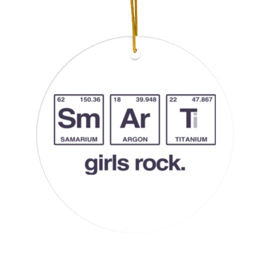 SMART GIRLS ROCK - Elements Periodic Table Ceramic Ornaments