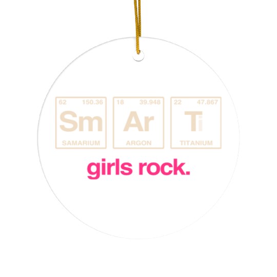 SMART GIRLS ROCK - Elements Periodic Table Ceramic Ornaments