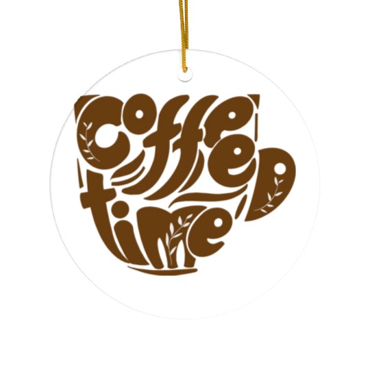 Coffee time Ceramic Ornaments