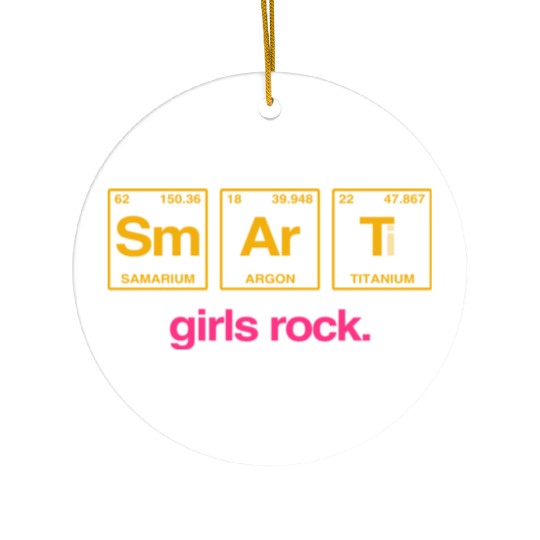 SMART GIRLS ROCK - Elements Periodic Table Ceramic Ornaments