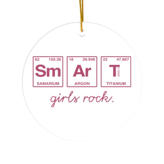 SMART GIRLS ROCK - Elements Periodic Table Ceramic Ornaments