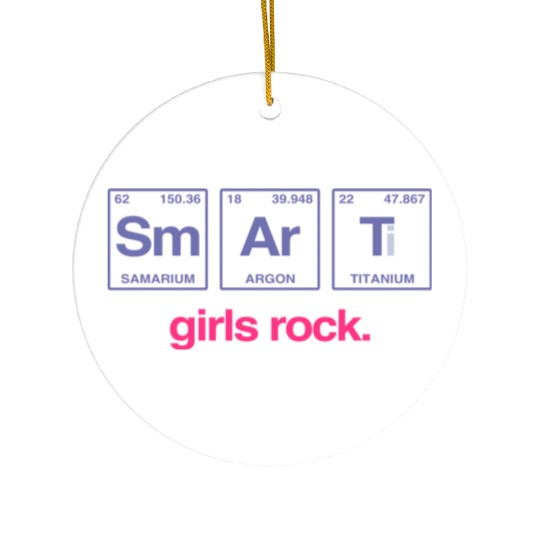 SMART GIRLS ROCK - Elements Periodic Table Ceramic Ornaments