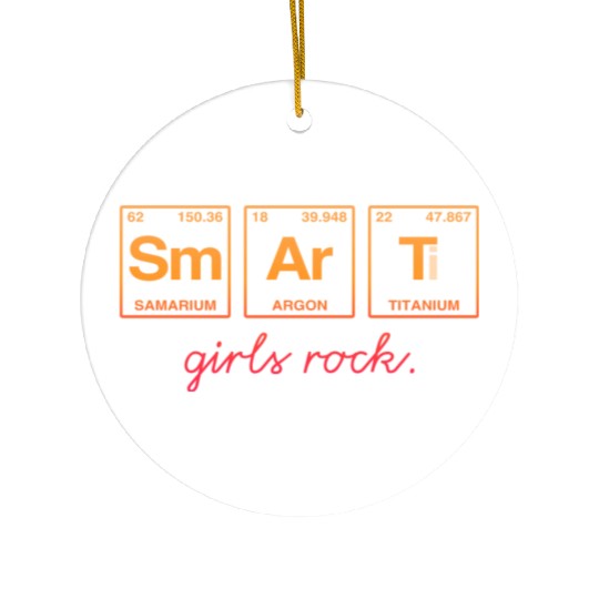 SMART GIRLS ROCK - Elements Periodic Table Ceramic Ornaments