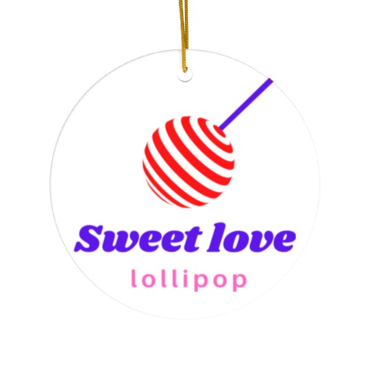 Sweet love -lollipop Ceramic Ornaments