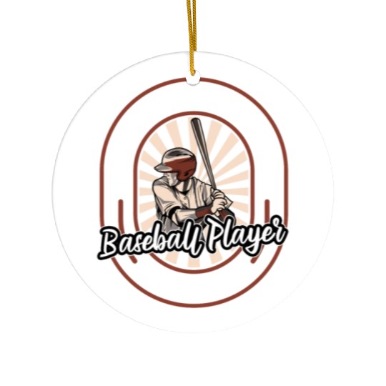 Baseball Baseballer Hilarious Ceramic Ornaments