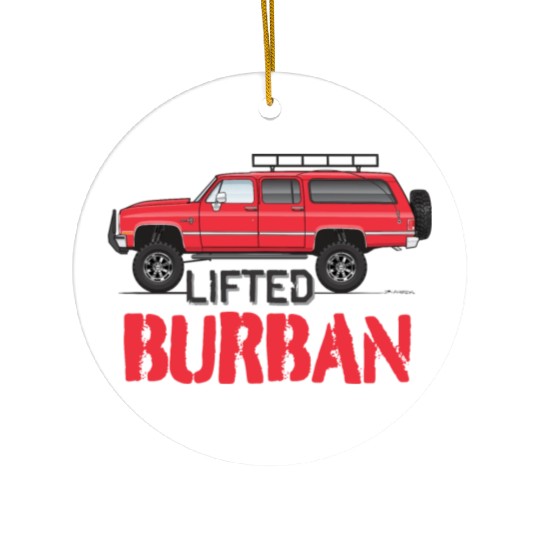 burban Cardinal Red Ceramic Ornaments