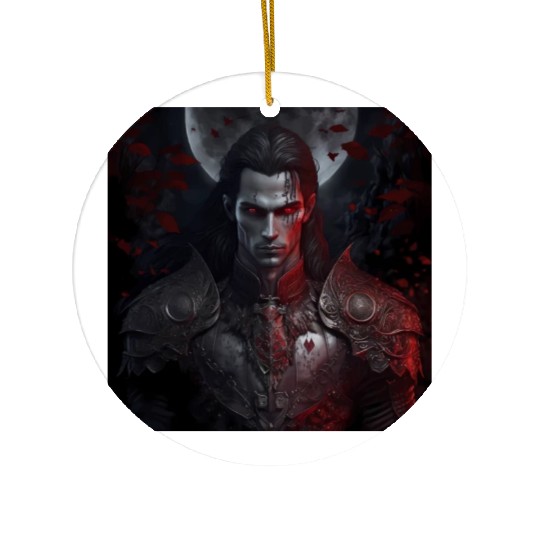 Dark fantasy vampire version 8 Ceramic Ornaments