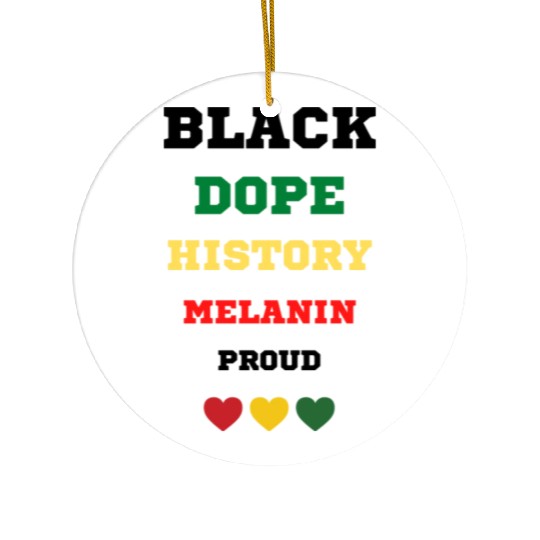 Black and Proud Ceramic Ornaments