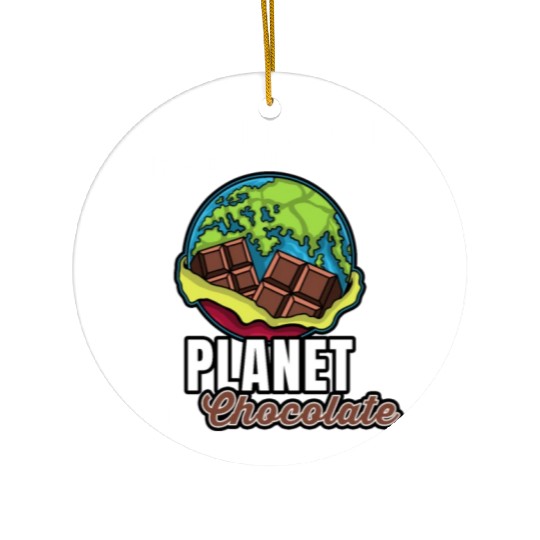 Save Planet Chocolate Ceramic Ornaments