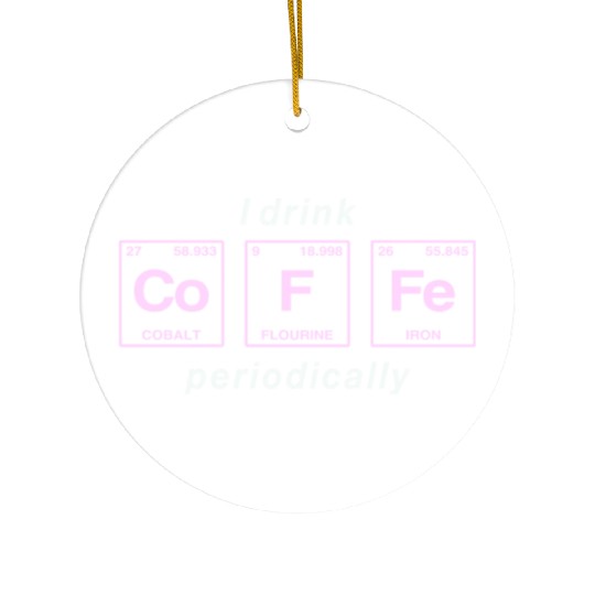 COFFEE - with elements of the periodic table Ceramic Ornaments