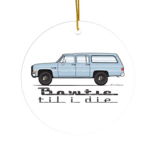 bowtie Light Blue Ceramic Ornaments