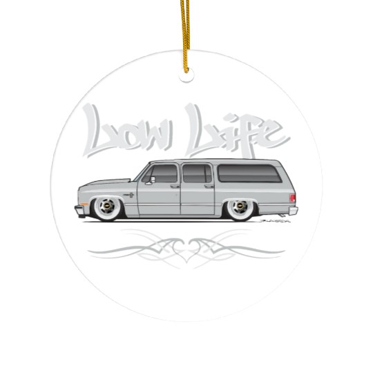 low life Light Silver Ceramic Ornaments