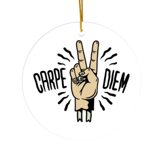 Carpe Diem Ceramic Ornaments