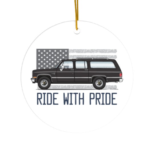 ride Midnight Black Ceramic Ornaments