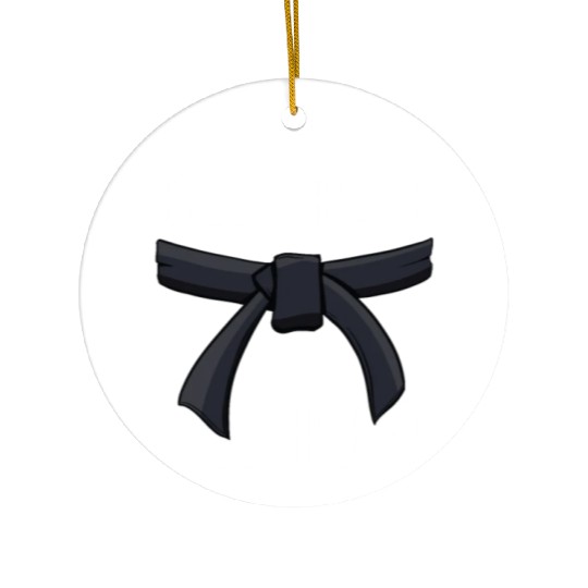 Future Black Belt Warrior Martial Arts MMA Belts Ceramic Ornaments