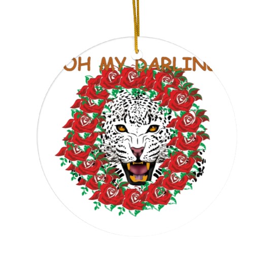 Romantic Leopard Ceramic Ornaments