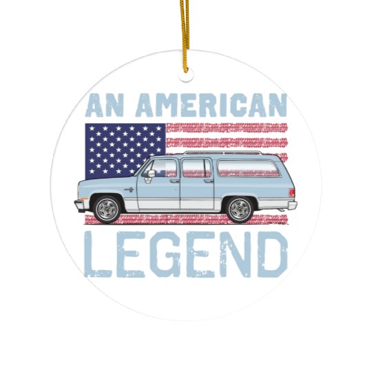 legend Light Blue Ceramic Ornaments