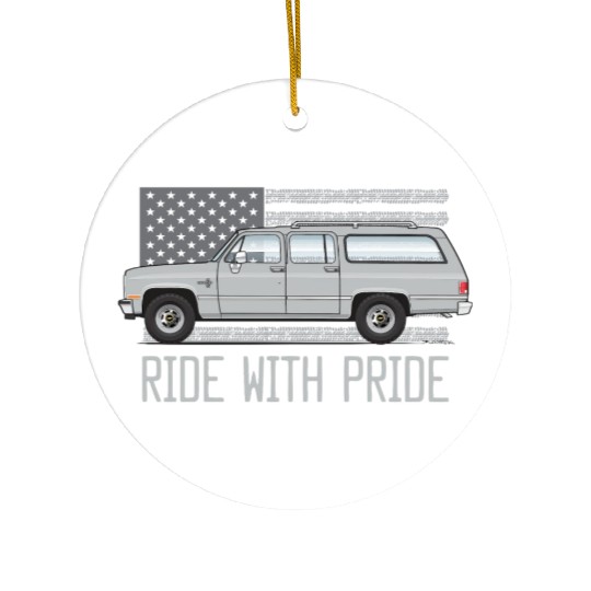 ride Light Silver Ceramic Ornaments