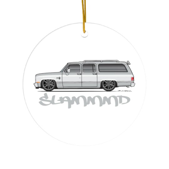 SLAMMMD Light Silver Ceramic Ornaments