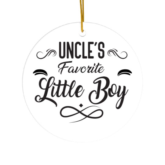 Uncle's Favorite Little boy Ceramic Ornaments