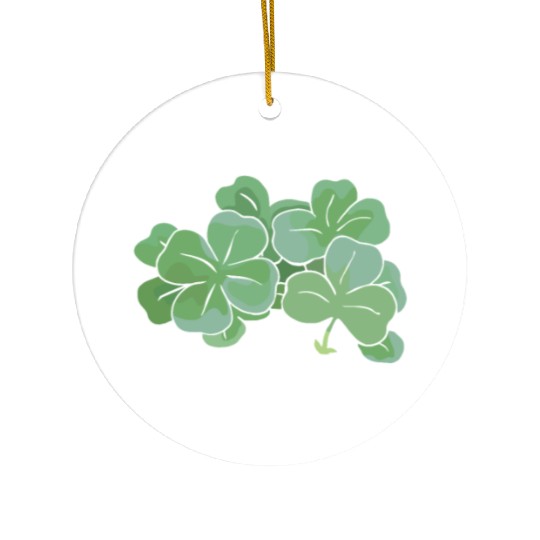 Always Surrounded By Clovers - St Patricks Day Ceramic Ornaments