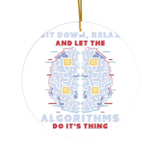 Computer Algorithm Programmer Artificial Ceramic Ornaments