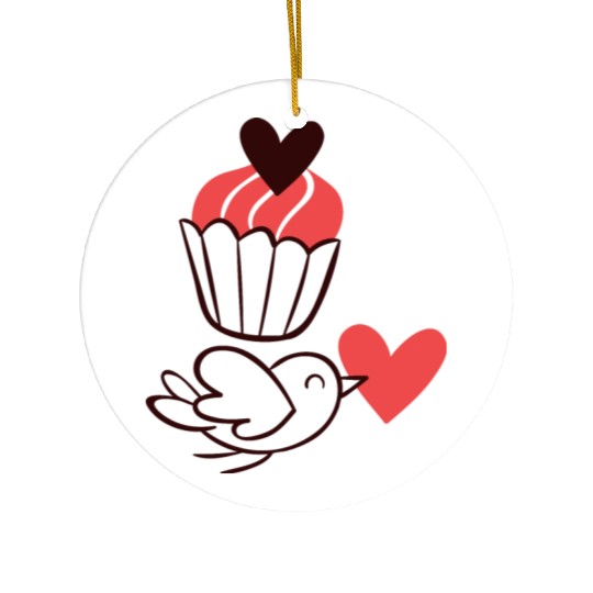 I Love My Girlfriend Ceramic Ornaments