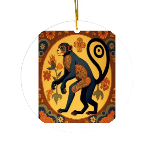 Cute Spider Monkey Animal Lovers Spider Monkey Ceramic Ornaments