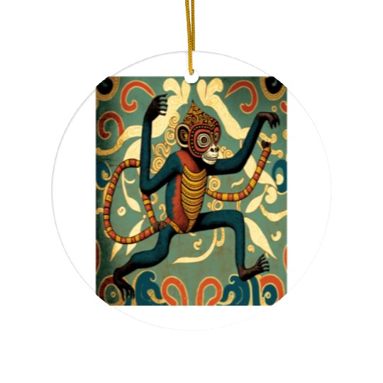 Cute Spider Monkey Animal Lovers Spider Monkey Ceramic Ornaments