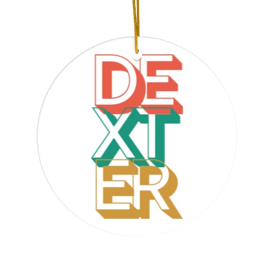 Retro Dexter Ceramic Ornaments