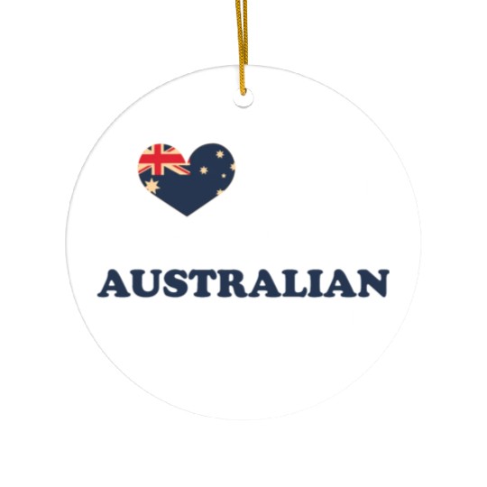 I love my awesome australian husband Ceramic Ornaments