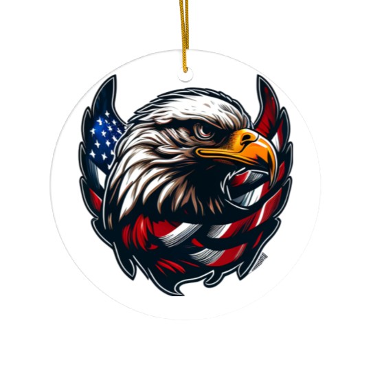 American Pride Ceramic Ornaments