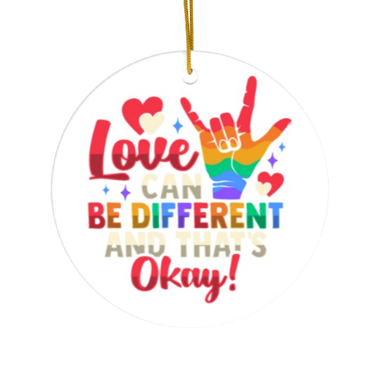 Gay Pride LGBTQ Design for a Pride Parade Ceramic Ornaments