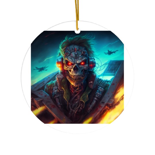 ZOMBIE IRON MAIDEN (version 13) Ceramic Ornaments