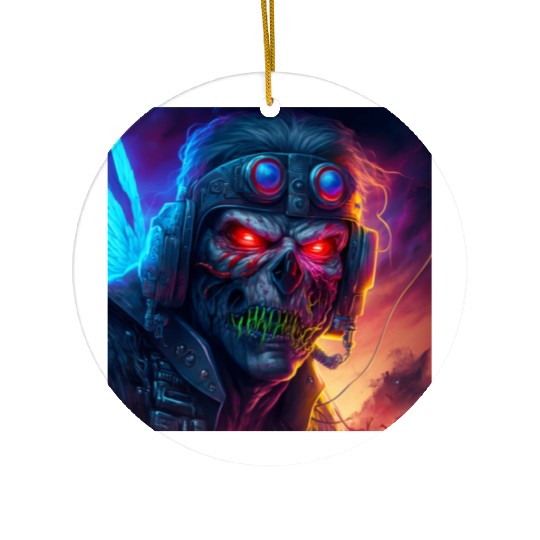 ZOMBIE IRON MAIDEN (version 9) Ceramic Ornaments