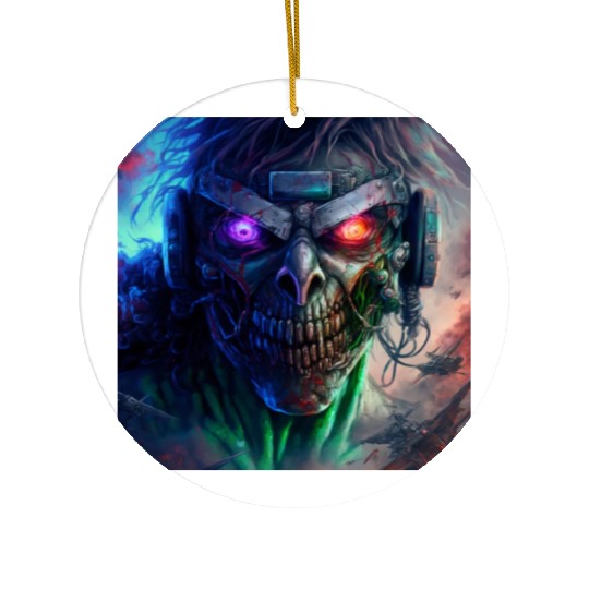 ZOMBIE IRON MAIDEN (version 12) Ceramic Ornaments