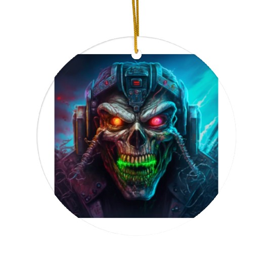 ZOMBIE IRON MAIDEN (version 8) Ceramic Ornaments