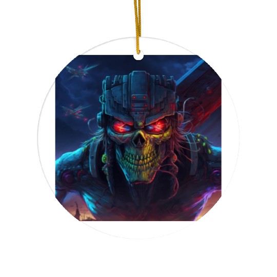 ZOMBIE IRON MAIDEN (version 11) Ceramic Ornaments