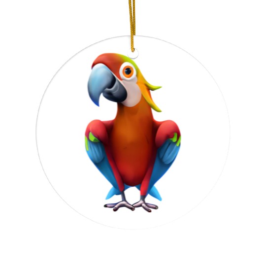 Macaw Ceramic Ornaments