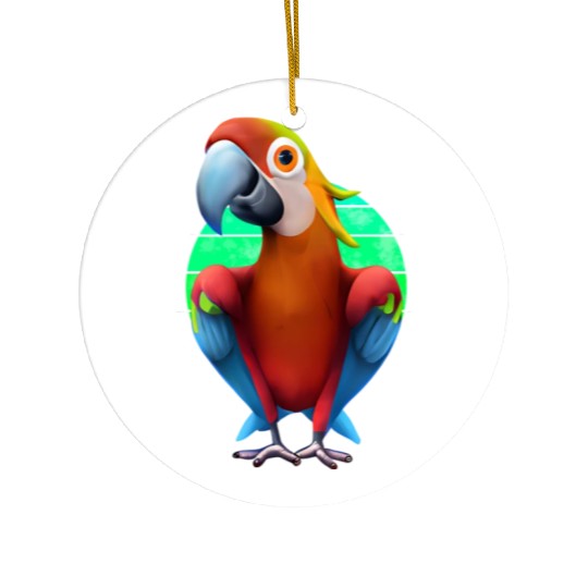 Macaw Ceramic Ornaments
